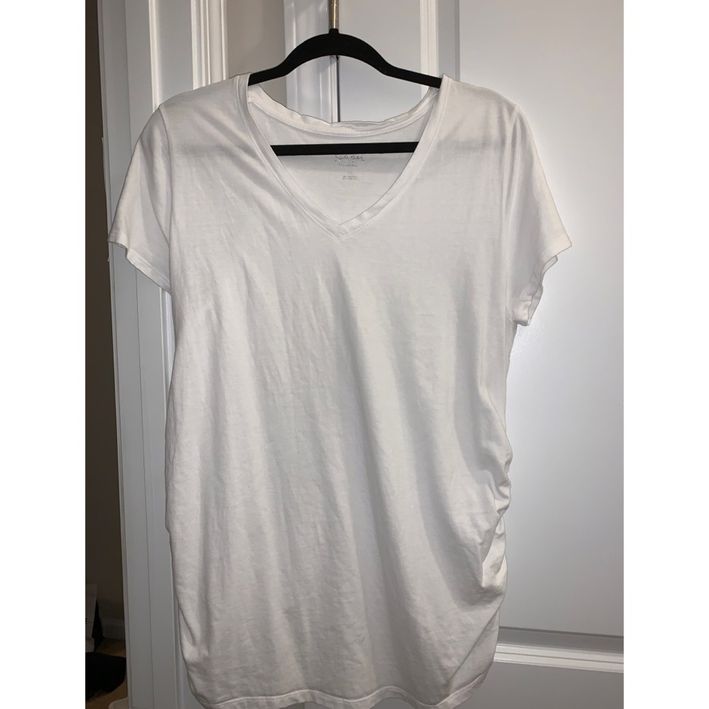 White Maternity Blouse